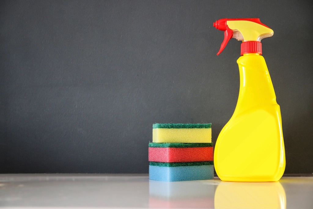 Cleaning team working in a service environment.